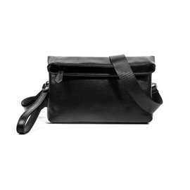 Cenvins One Shoulder Bag, Men's, Body Bag, Crossbody Bag, Chest Bag, Second Bag, Handbag, Handheld, Messenger Bag, PU Leather, Formal, Wedding, Funeral, Ceremonial Occasion, Party, Bag, Black