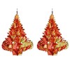 Foil Ceiling Decorations Red / Gold Christmas 2 Tone -