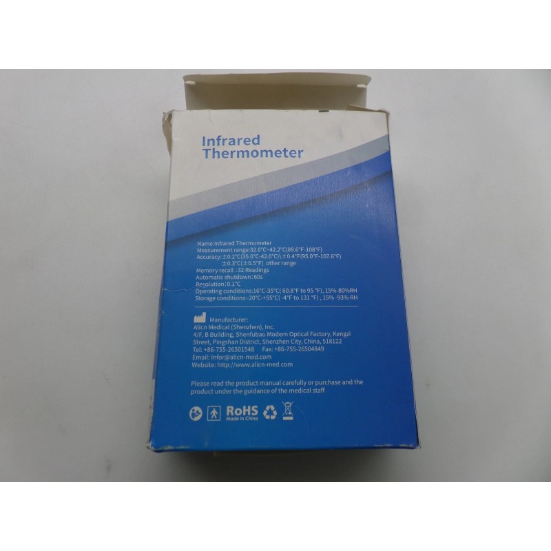 BBLOVE Infared Forehead Thermometer Measurement Range 89.6f To 108f