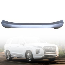 Front Bumper Skid Plate 86577S8000, HY1095109 For 2020 2021 2022 2023 Hyundai Palisade Silver Plastic