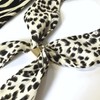 D Plus Arts Scarf with Ring, Stylish, Animal Pattern, leopard