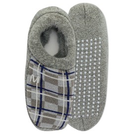 Merrell Adult's Cozy Gripper Low Cut Slipper Socks-Unisex Soft Brushed Inner Layer and Full Cushion, Charcoal, S/M (Men's 5-8.5 / Women's 5-9.5)