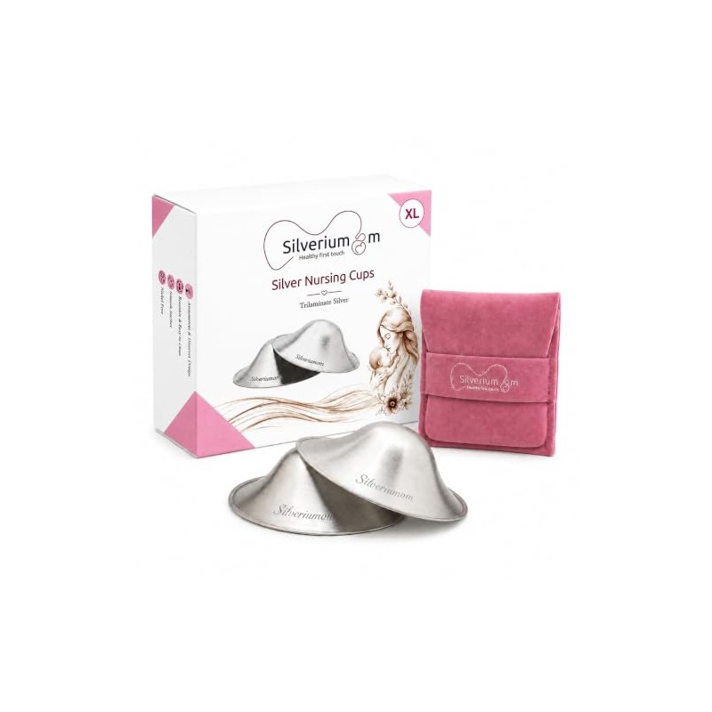 Silveriumom - Copas de lactancia, protectores para pezones y cubiertas