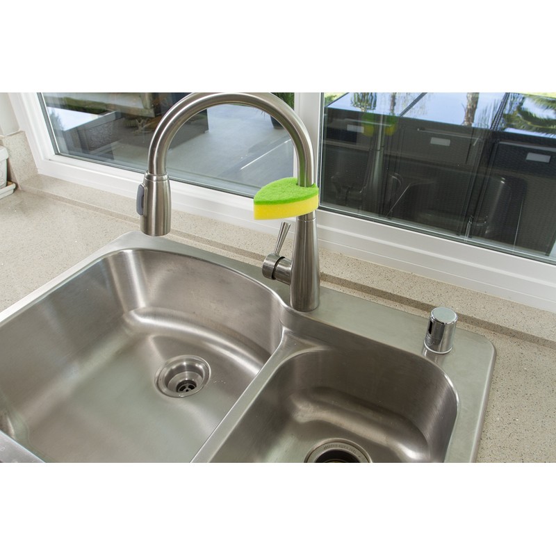 Evriholder Quick Dry Dishwashing Sponge, Versatile Slot to Clean Silverware,
