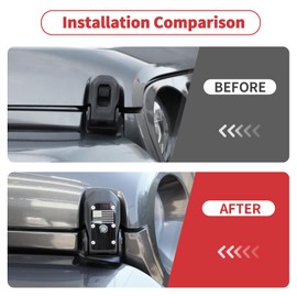 Linskip Durable Aluminum Hood Latches Locking Kit Replacement for 2018-2025 Jeep Wrangler JL 4XE & Gladiator JT - Exterior Accessories (Pair) - Easy Installation & Stylish Design