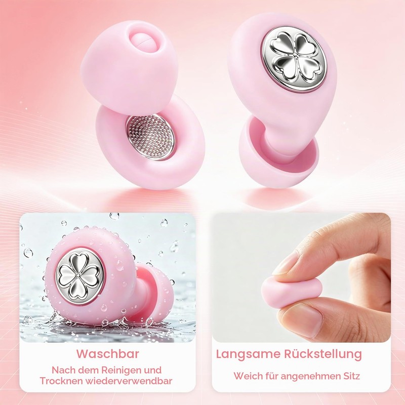 Ear Plugs for Sleeping, Soft and Reusable, Available in 4