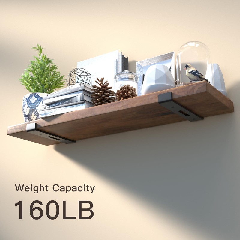 LEOPO 8 Inch Shelf Bracket for DIY Floating Shelf, 1/5