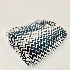 Sacred Thread Fleece Blanket 79"x95" – Reversible South Western Design, Vibrant Aztec Pattern for Home, Native American Style, Big Floral Firework, Boho Blanket Chevron Queen