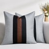 Set of 2 Decorative Cotton and Linen Throw Pillow Covers