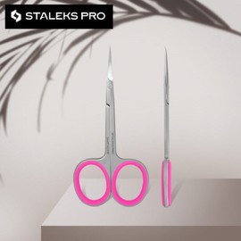 Cuticle Nail Scissors STALEKS PRO Smart 41 Type 3 Professional Cuticle Scissors with hook European Stalex, 1 pc / 큐티클 네일 가위 STALEKS PRO Smart 41 Type 3 Professional Cuticle Scissors with hook 유럽 스탈렉스, 1개
