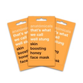 Anatomicals Skin Boosting Honey Beauty Face Mask 15ml - That's What We Call Well Stung, Face Masks Skincare Bundle, 3 Pack