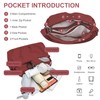 WITERY Crossboby Bags for Women Waterproof Multi-Pocket Nylon Crossboby Purse
