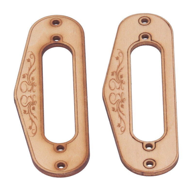 2PCS Pickup Mounting Ring Natural Maple Hard Decorative Single Coil