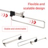 Telescopic Clothes Rail Storage Space Saving Extendable Clothes Rail Clothes