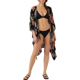 O'Neill Women's Standard Natalie Printed, Black Medium