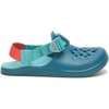 Chaco Chillos - Zuecos para Mujer, Azul océano, 22 cm