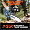 SENIX Chainsaw Cordless, 20V 10" Battery Chainsaw, Brushless Chain Saw,