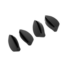 SAUCER Replacement Nose Pieces Pads for Oakley Wildrye OO9230 | Frogskins Range OO9284 | OO9284A | Frogskins Hybrid OO9289 Sunglasses - Standard Black + Asian Fit Black
