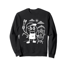 Barbecue BBQ Grill Master Funny Stick Figure Sweatshirt
