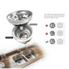 Highcraft 9754JO Stainless Steel Kitchen Sink Strainer Basket-Replacement for Standard