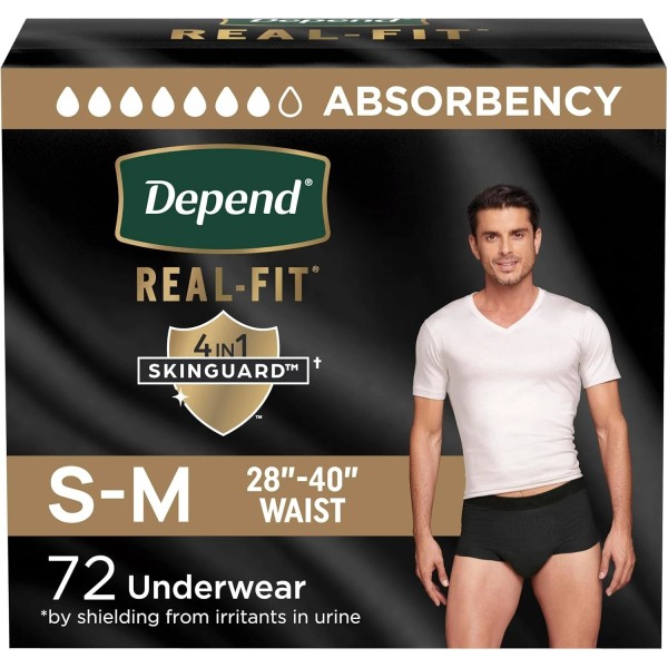No Brand Depend Real Fit Incontinence Underwear for Men, Disposable,