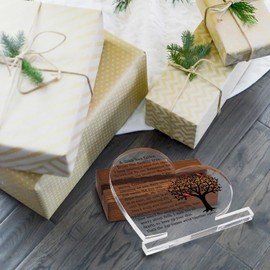 A Limb Has Fallen from The Family Tree Sympathy Plaque Stand In loving memory of loved Table Decor Bereavement Condolences Gifts，Acrylic Clear Sign for Home Office XQ242