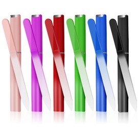 TELAIN Glasnagelfeile Mit Etui 6er Set, Hochwertige Doppelseitige Glas Nagelfeilen Für Naturnägel, Leicht Zu Reinigen Und Ideal Als Geschenk