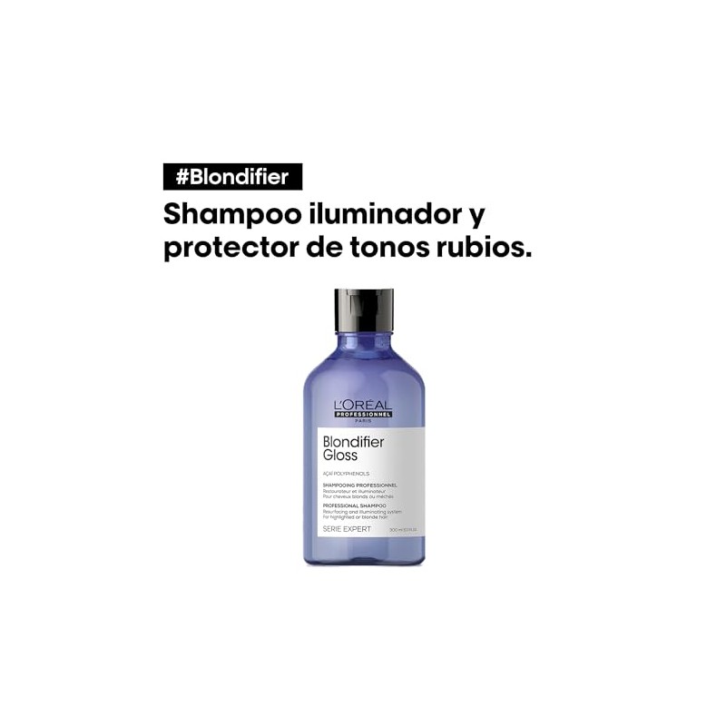 LOréal Professionnel Paris Blondifier Shampoo Shampoo restaurador Mejora el brillo