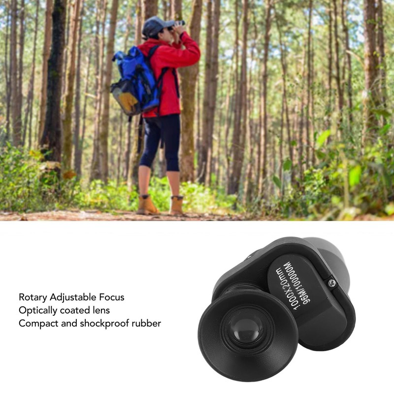 Pocket Monocular Telescope, 1000 x 20 Portable Monocular with 8x
