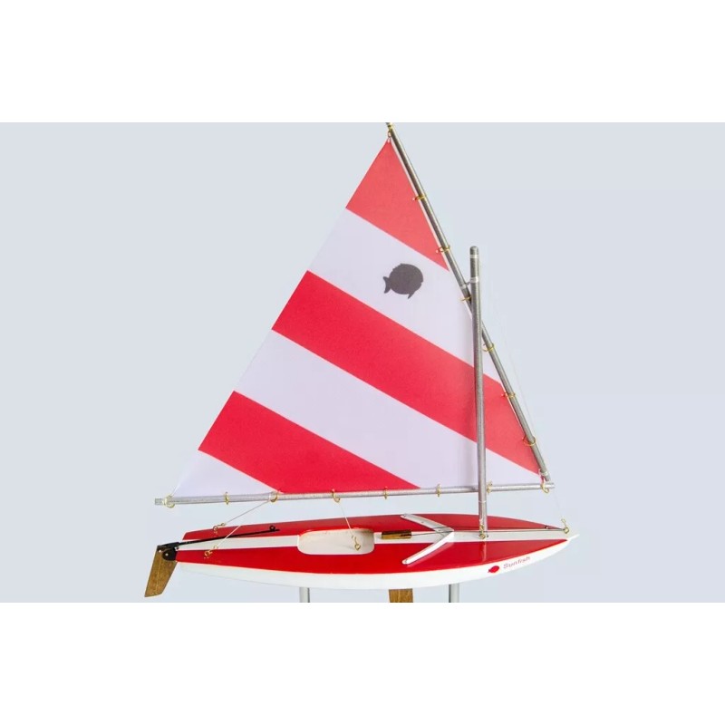 LK Wooden SUNFISH Model Sailboat Decoration 16"-1