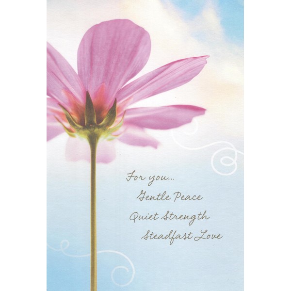 Pretty Flower Growing in The Sky Religious Christian Sympathy Greeting