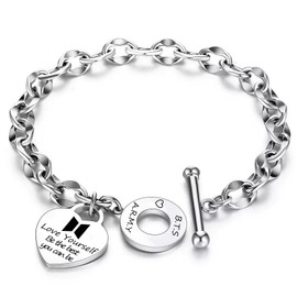 Ubephant BTS Bracelets, BTS Jewellery, Bracelets Bracelet BTS Merch Metal Bracelet BTS Charm Bracelet Children's Bracelets BTS Chain BTS Gifts for Children Fans