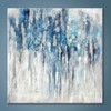 Abstract Wall Art Canvas Picture: Blue and Gray Artwork Modern
