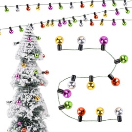 BETESSIN Gnome Accessories Christmas - Gnome Fairy Lights Miniature 100 cm - Dollhouse Accessories - Miniature Accessories for Gnome Door, Mini Christmas Tree, Dollhouse Furniture, Christmas