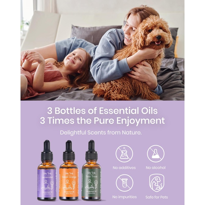 VTS Essential Oils - Lavender & Sweet Orange & Tea