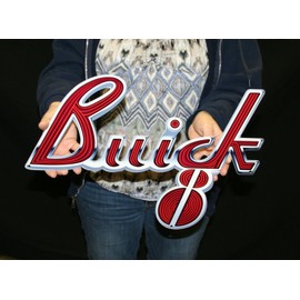 PhotoSteel Metal Wall Sign with Buick 8 Emblem - 18" x 13"
