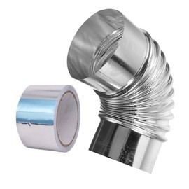 SEWACC 1 Set Stainless Steel Chimney Extension for Wood Stove Durable Elbow Flue Connector Easy Installation for Efficient Exhaust Compatible with Diameter Systems