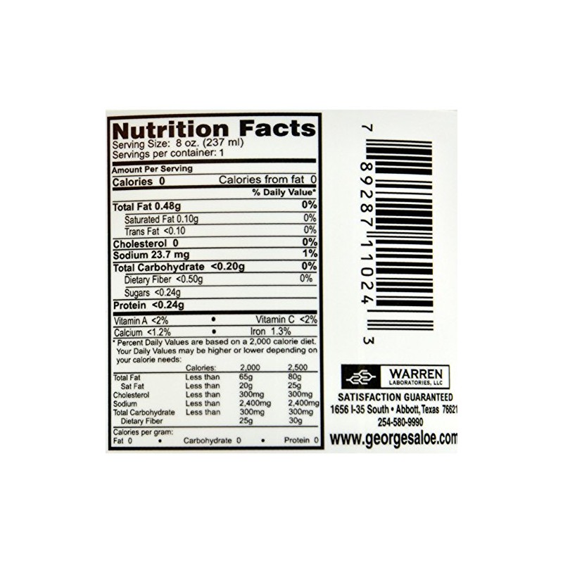 Georges Aloe Vera - 8 fl oz - 100% Aloe