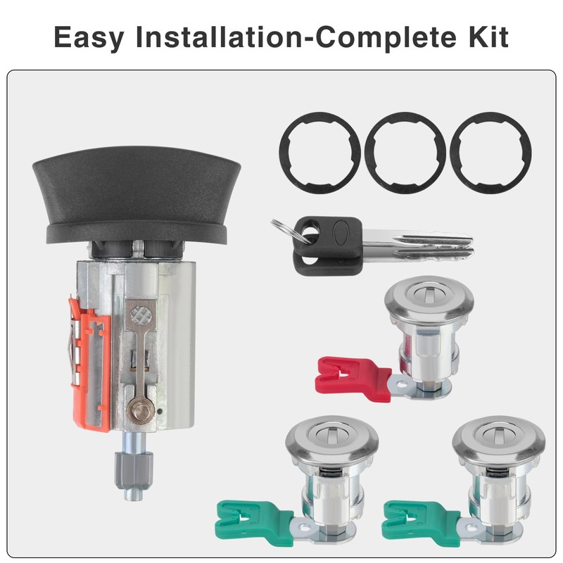 WZYJGTOP Door Lock Cylinders & Ignition Switch with Keys |