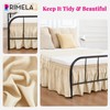 RIMELA Light Beige Bed Skirt Queen Size 15 Inch Drop