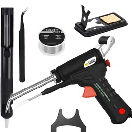 Internally Heated Welding Tool | Multi-Function Handheld Soldering Kit | Corded Electric Soldering Iron Set for Metal Welding & Circuit Board Repair 【AU Plug】 (Black)
