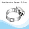 sourcing map 304 Stainless Steel Barb Hose Fitting Connector Adapter