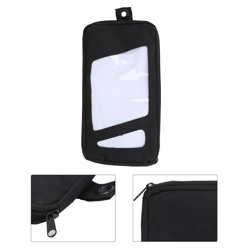 10in Black Surfboard Surfing Fin Storage Bag Durable Canvas Handbag