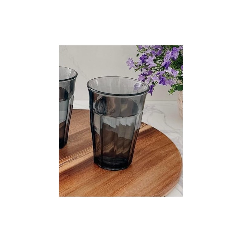 Duralex Made in France Picardie Glass Tumbler Drinking Glasses Set