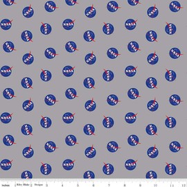 MT PEAK FABRIC Handmade Placemat Or Table Runner Outer Space by NASA Logo Toss Gray Single Table Runner 42" x 13"