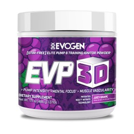 Evogen Evp 3D - Preentrenamiento en Polvo sin Estimulantes para Hombres y Mujeres  Preentrenamiento sin Azúcar ni Estimulantes con Beta-alanina y...  