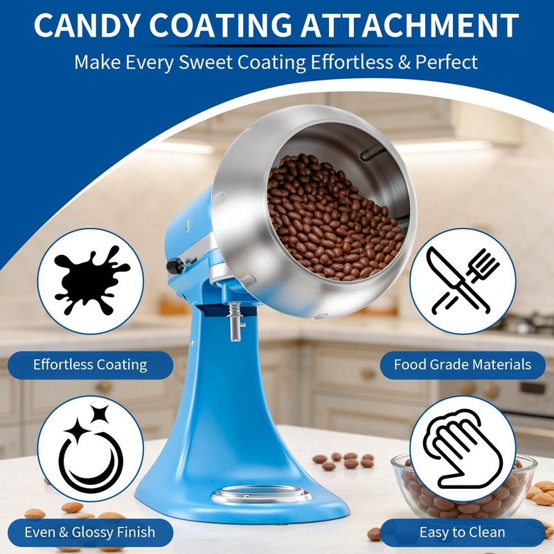 Chocolate Candy Coating Attachment for Kitchenaid, Compatible with KitchenAid 4.5QT/5QT