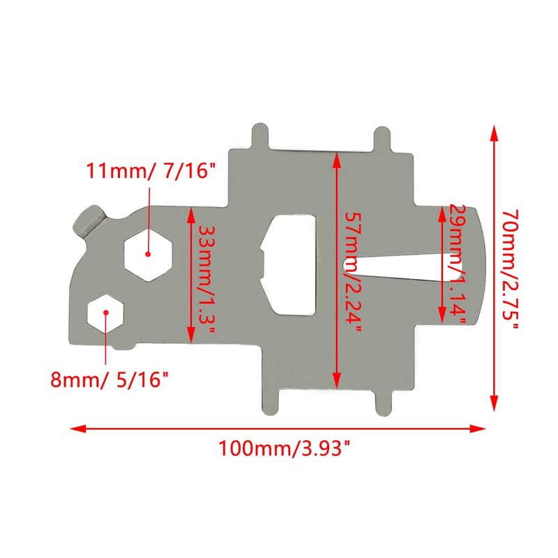 Deck Plate Key, Stainless Steel Fuel Key Plate Deck Tool,