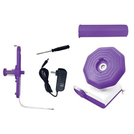 BestYiJo Electric Yarn Winder Automatic Large Capacity 13 oz Yarn Winder Wool Winder for Crochet Winding Machine (Purple)