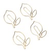 100 Pcs Paper Clip Gold Cute Lemon Shaped Bookmark Clips